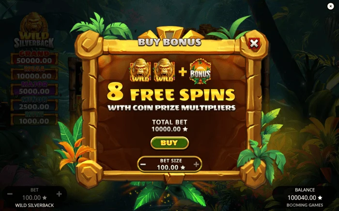 Wild Silverback – spustenie Free Spins